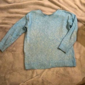 Loft Sweater Size L with Back Detail